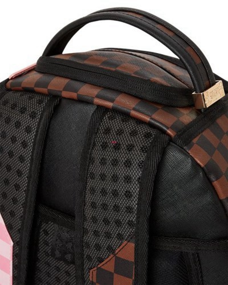 Brown Sprayground Pink Panther The Reveal (Dlxv) Backpacks | 31274-JHOP