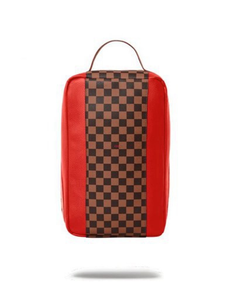 Brown Sprayground Raceway Henny Sneaker Holder Bags | 15628-MDXO