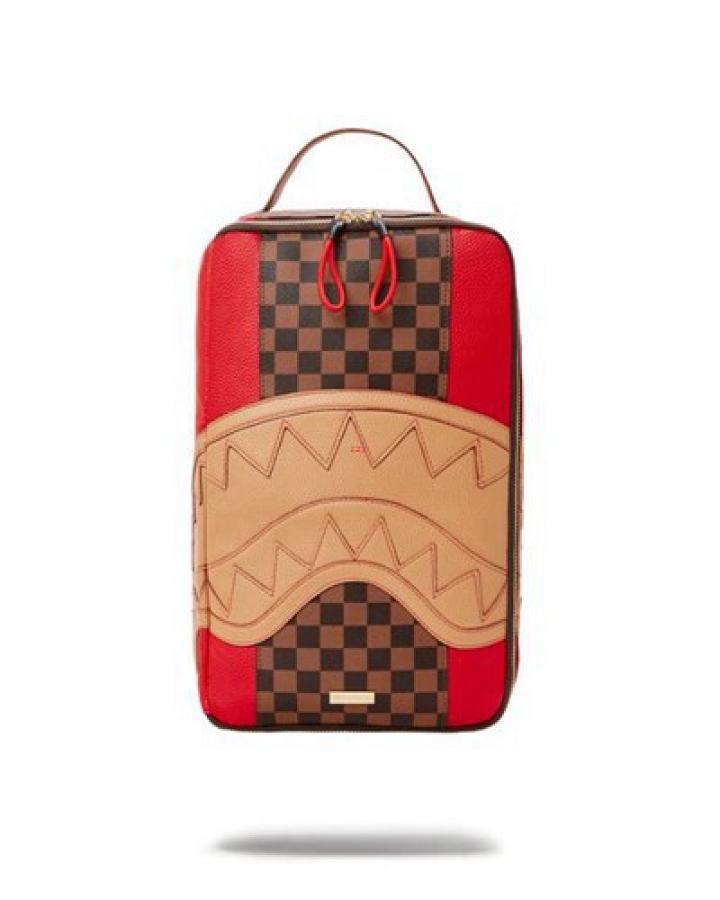 Brown Sprayground Raceway Henny Sneaker Holder Bags | 15628-MDXO