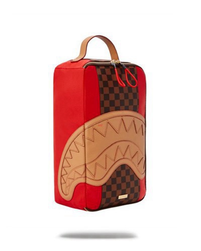 Brown Sprayground Raceway Henny Sneaker Holder Bags | 15628-MDXO