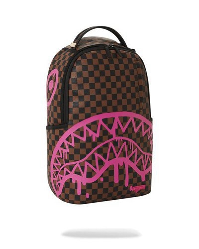 Brown Sprayground The Artists Touch (Dlxv) Backpacks | 92307-DHWI