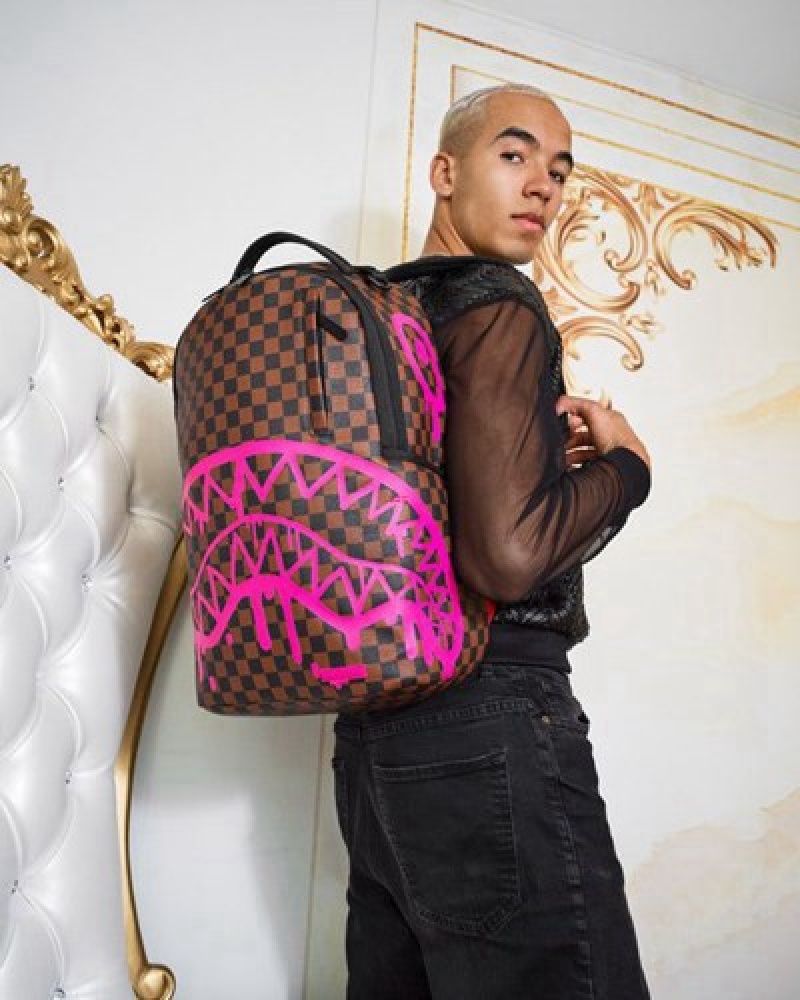 Brown Sprayground The Artists Touch (Dlxv) Backpacks | 92307-DHWI