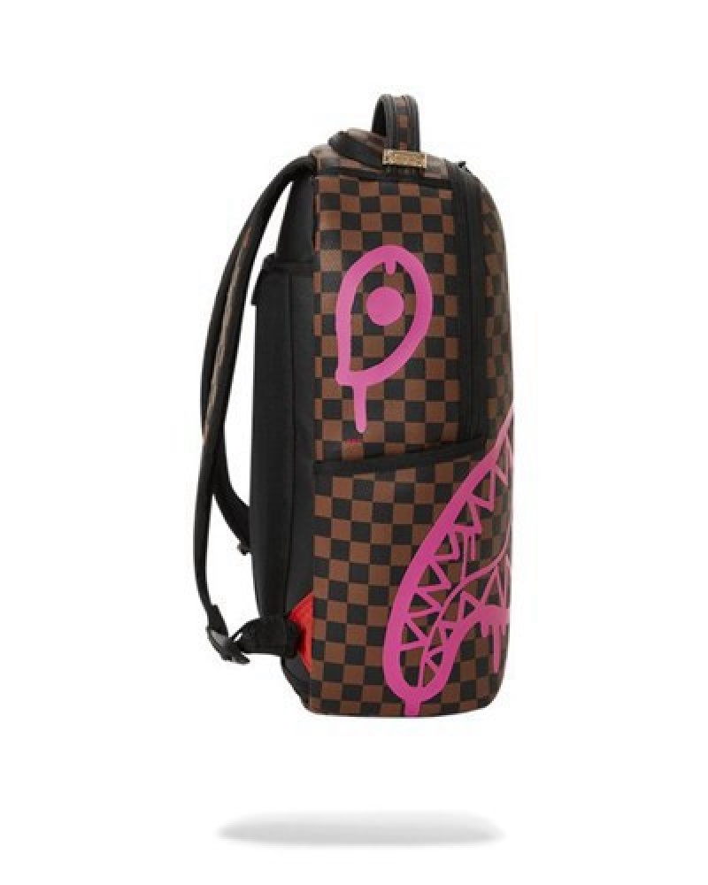 Brown Sprayground The Artists Touch (Dlxv) Backpacks | 92307-DHWI