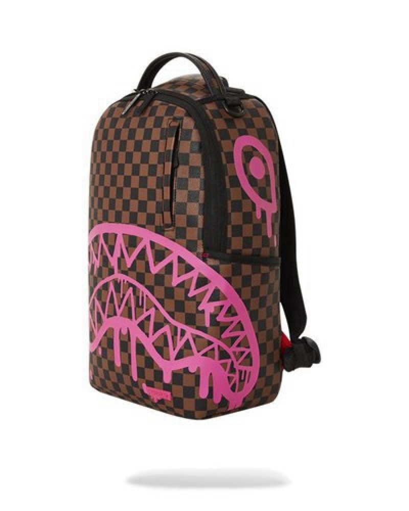 Brown Sprayground The Artists Touch (Dlxv) Backpacks | 92307-DHWI