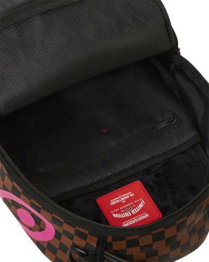 Brown Sprayground The Artists Touch (Dlxv) Backpacks | 92307-DHWI