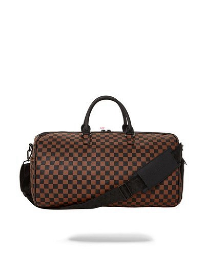 Brown Sprayground The Artists Touch Duffle Bags | 70315-ADFS