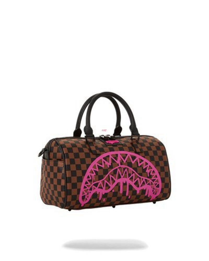 Brown Sprayground The Artists Touch Mini Duffle Bags | 41985-EGYF