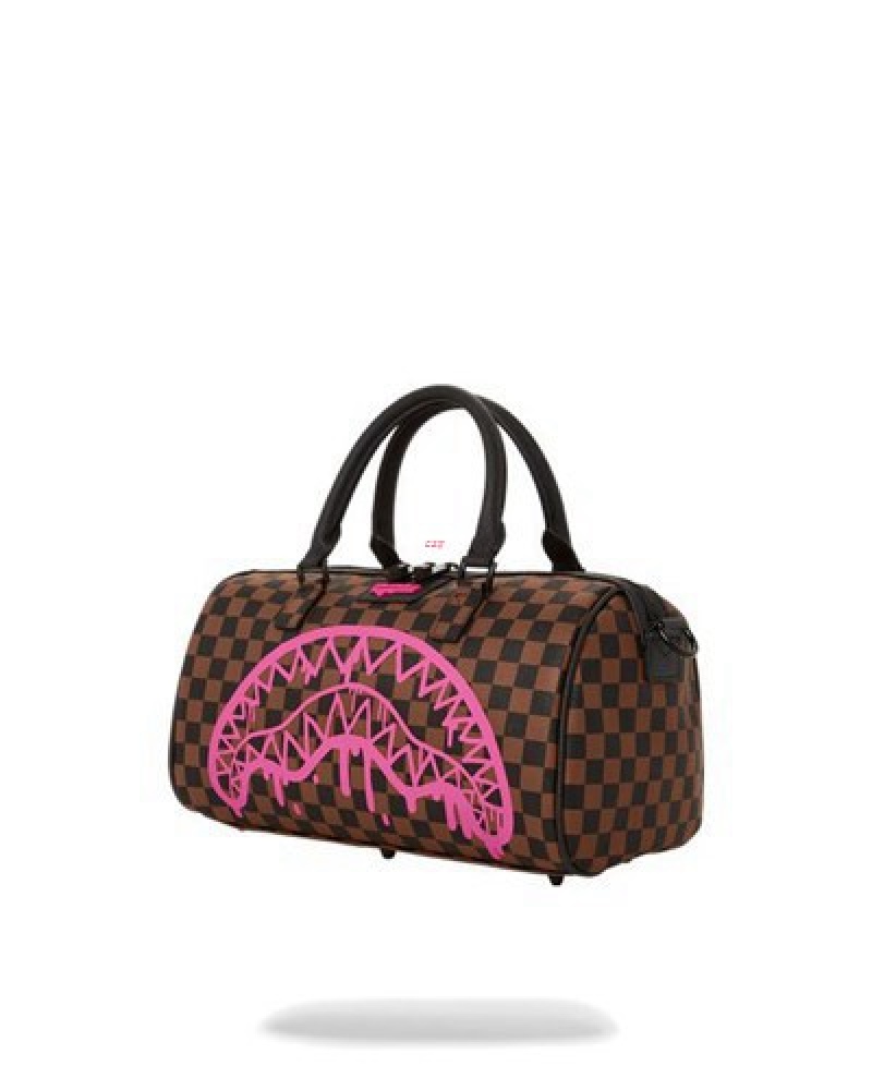 Brown Sprayground The Artists Touch Mini Duffle Bags | 41985-EGYF