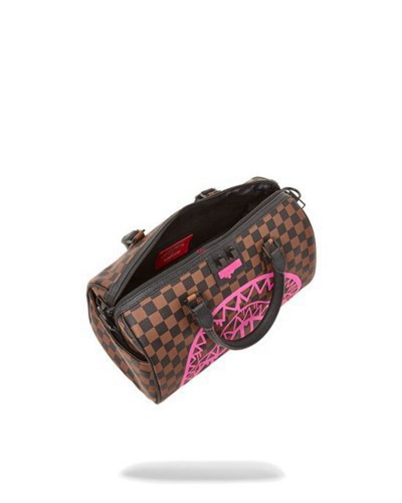 Brown Sprayground The Artists Touch Mini Duffle Bags | 41985-EGYF