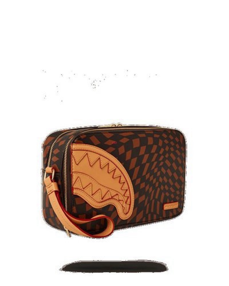 Brown Sprayground Trippy Henny Bags | 64289-NSFH