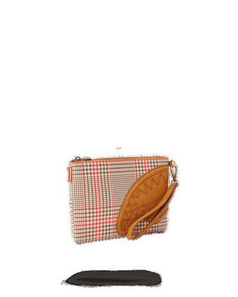 Brown Sprayground Turbo 500 Crossover Clutch Bag | 56091-KBJH