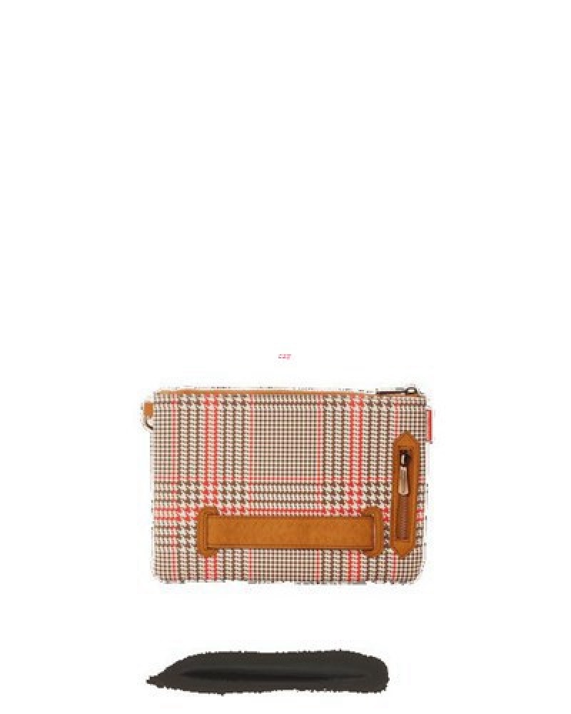 Brown Sprayground Turbo 500 Crossover Clutch Bag | 56091-KBJH