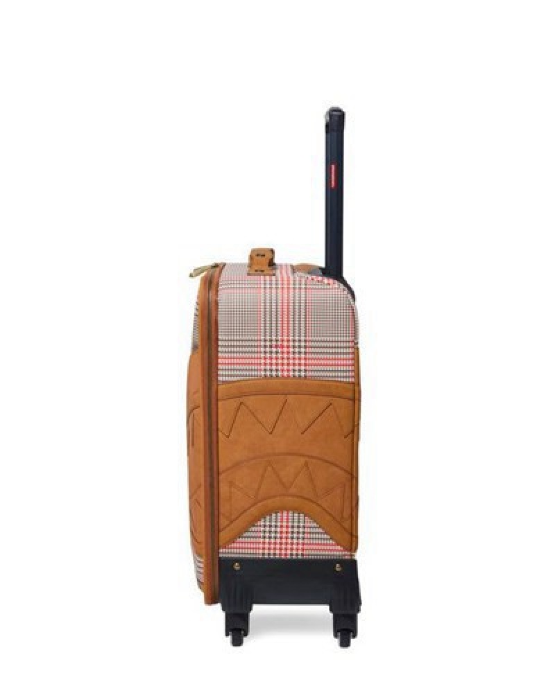 Brown Sprayground Turbo 500 Jetsetter Carry-on Luggage | 74928-NZUP