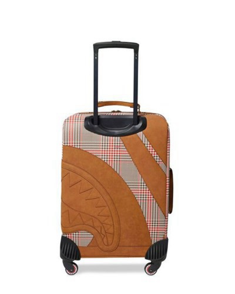 Brown Sprayground Turbo 500 Jetsetter Carry-on Luggage | 74928-NZUP