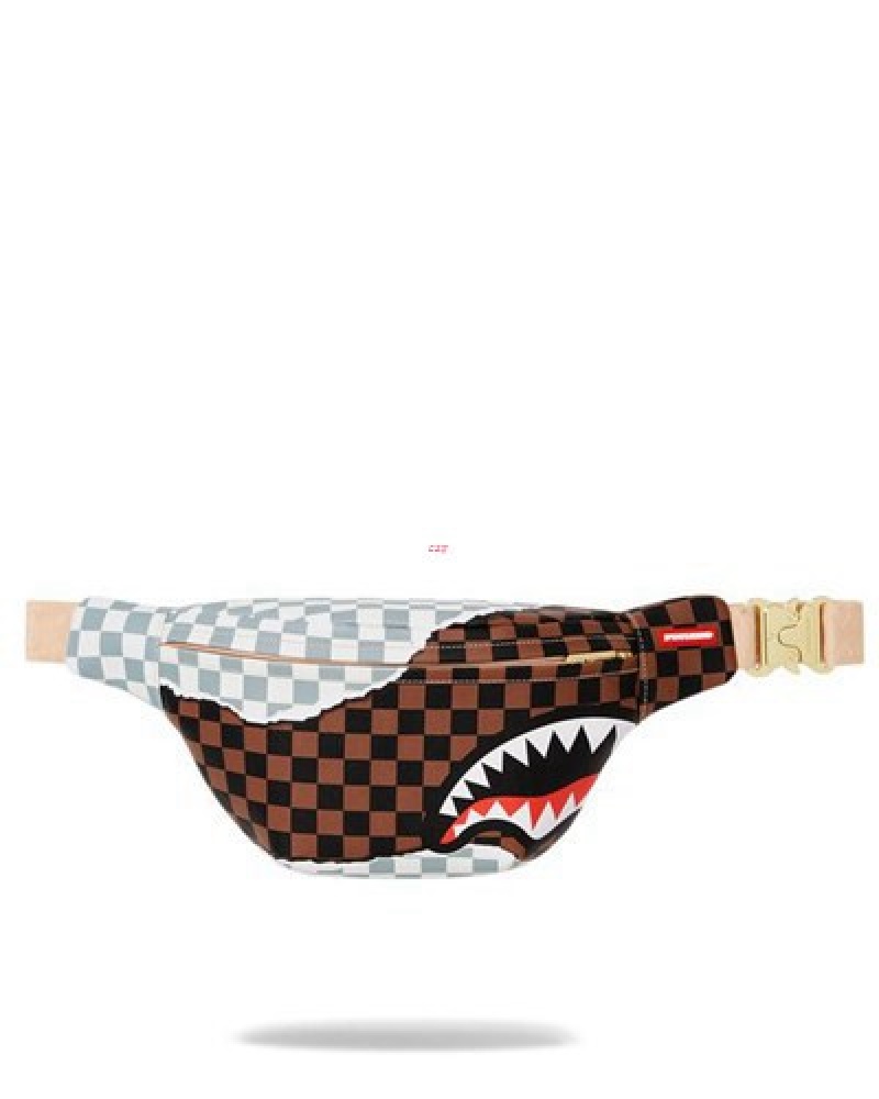 Brown Sprayground Unstoppable Endeavors Ii Savvy Crossbody Bags | 32975-IOSC