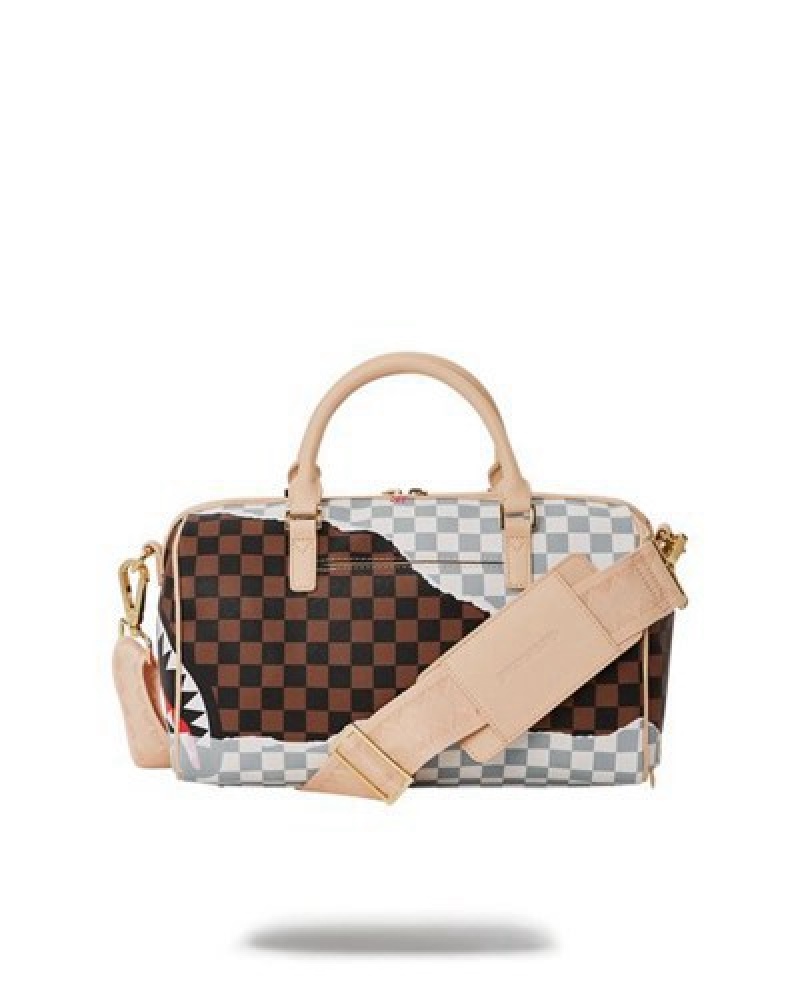 Brown Sprayground Unstoppable Endeavors Ii Mini Duffle Bags | 38712-HUPK