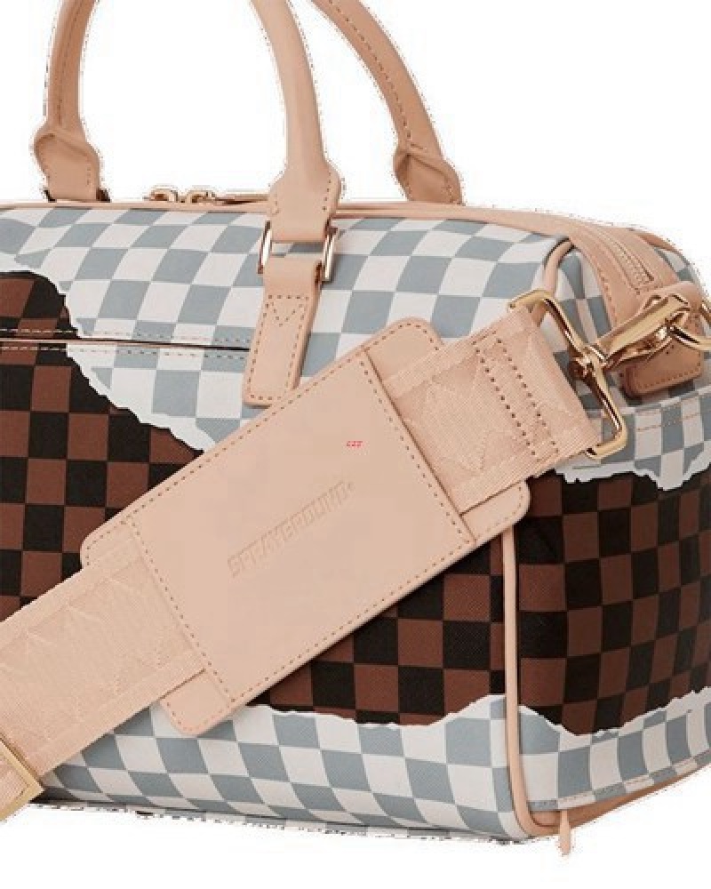 Brown Sprayground Unstoppable Endeavors Ii Mini Duffle Bags | 38712-HUPK