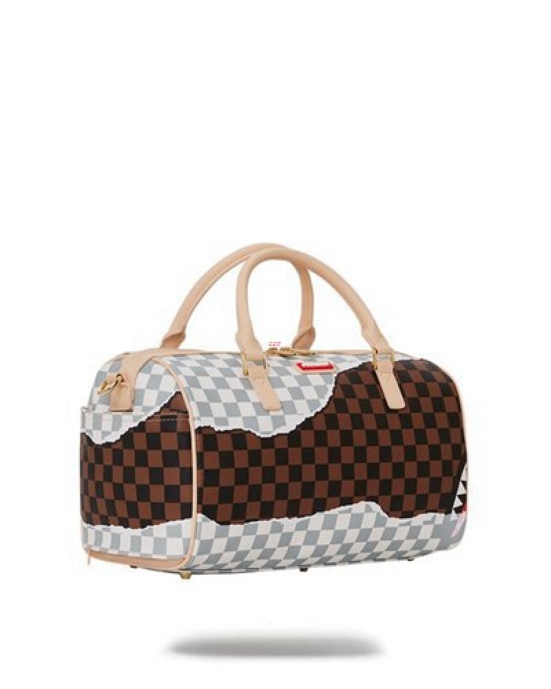 Brown Sprayground Unstoppable Endeavors Ii Mini Duffle Bags | 38712-HUPK