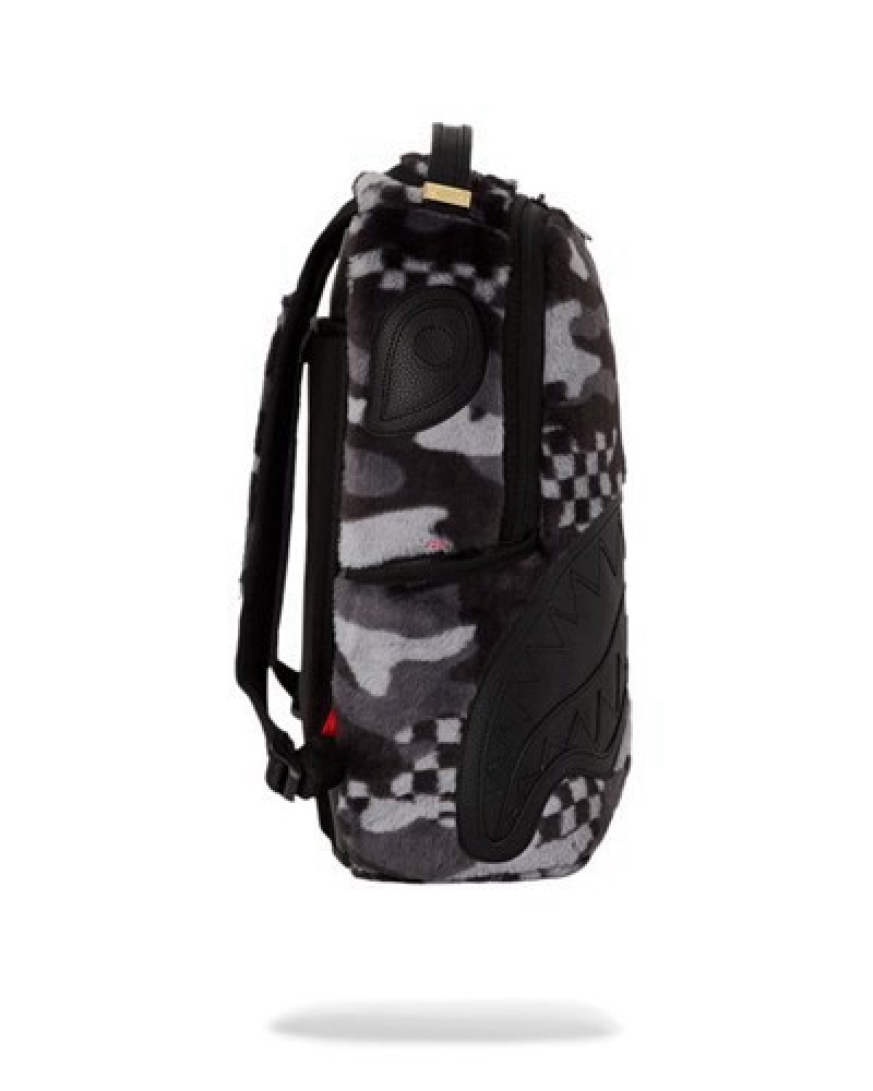 Camo Sprayground 3am Plush Aspen Highlands Backpacks | 48972-WSVN