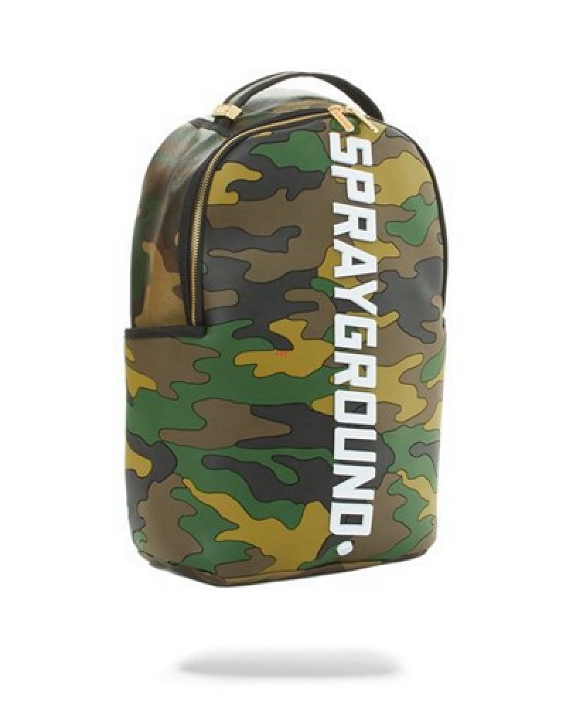 Camo Sprayground Bodyguard (Camo) Backpacks | 32186-PCDW