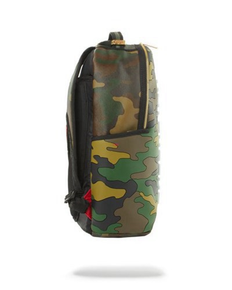 Camo Sprayground Bodyguard (Camo) Backpacks | 32186-PCDW