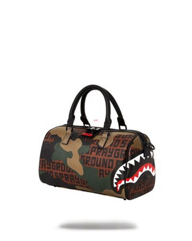 Camo Sprayground Camo Infiniti Mini Duffle Bags | 34597-KPSU