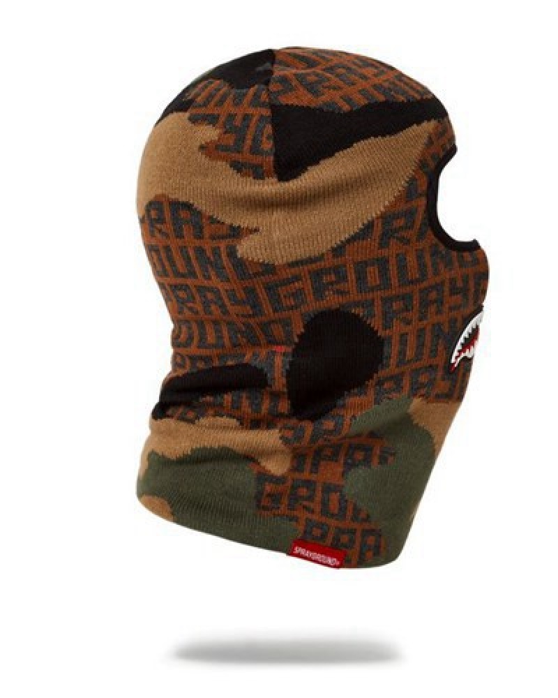 Camo Sprayground Camo Infiniti Ski Masks | 04531-SLNY