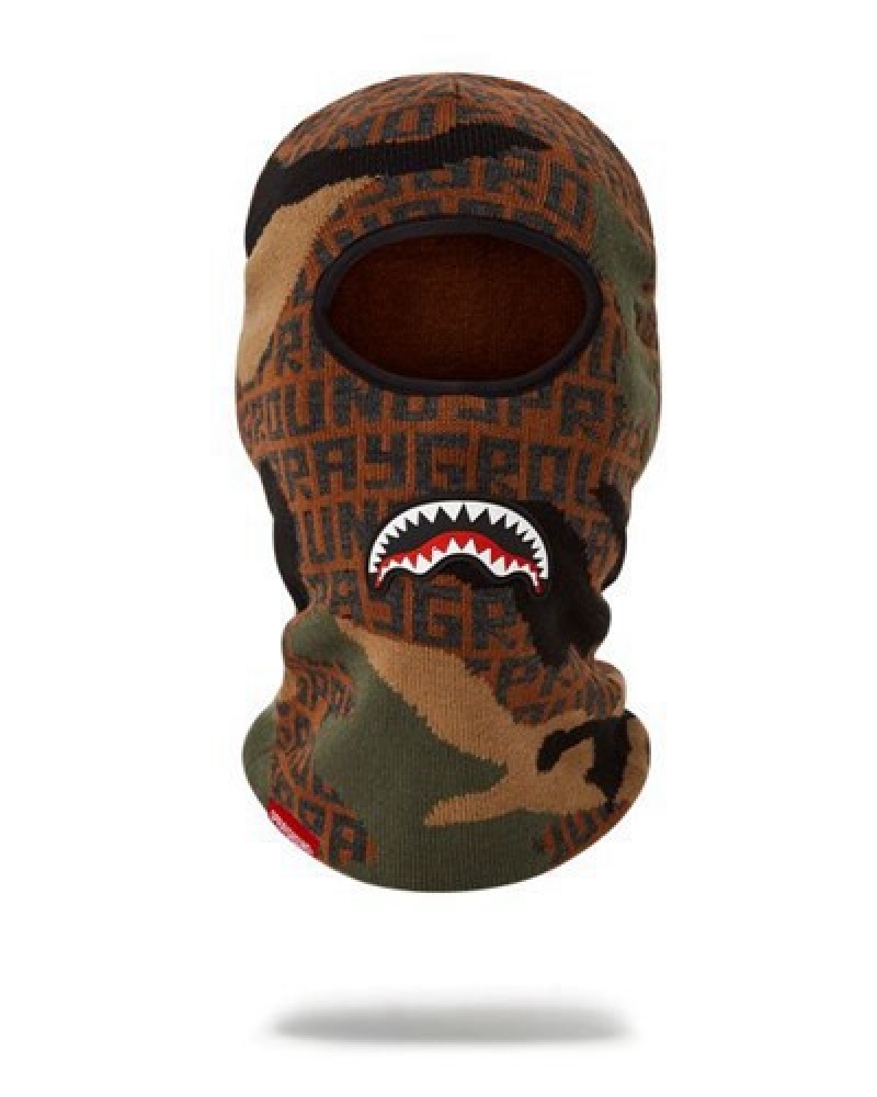 Camo Sprayground Camo Infiniti Ski Masks | 04531-SLNY