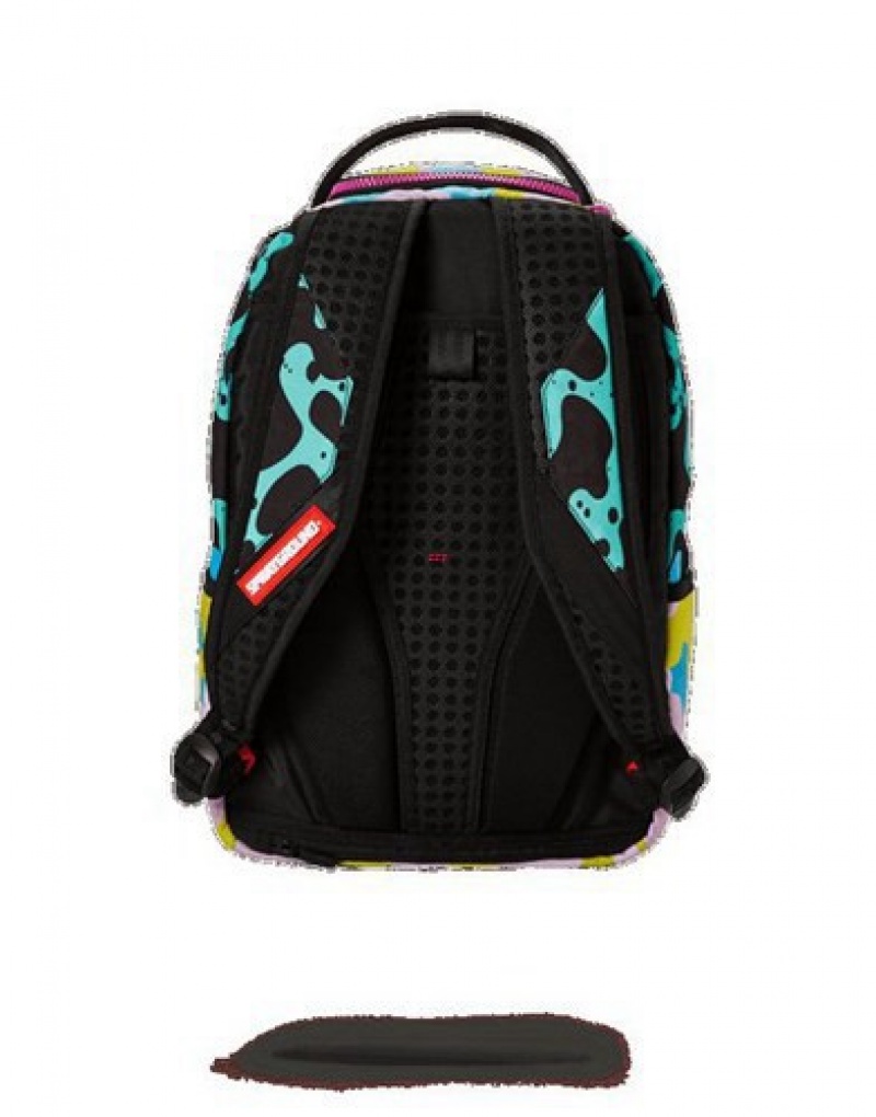 Camo Sprayground Camo L D Backpacks | 86204-QKSD