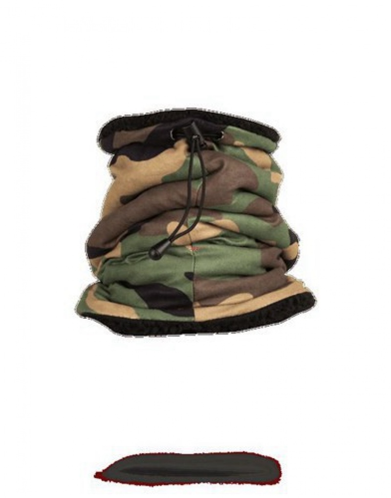 Camo Sprayground Camo Shark Neck Warmer | 36849-NMOQ