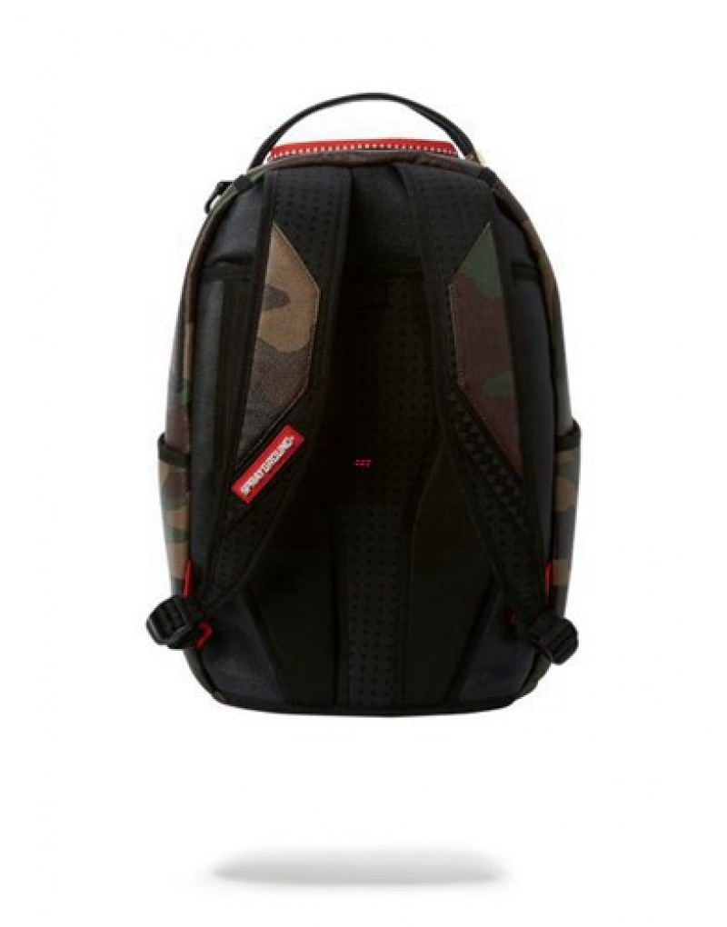 Camo Sprayground Commando Backpacks | 07352-INZK