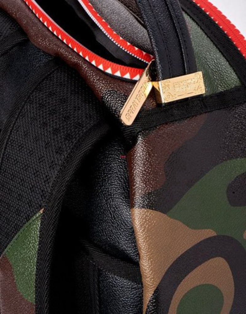 Camo Sprayground Commando Backpacks | 07352-INZK