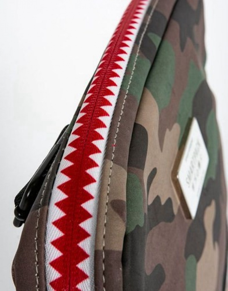 Camo Sprayground Cut & Sew Shark Smartpack (Camo) Backpacks | 15792-RFSK