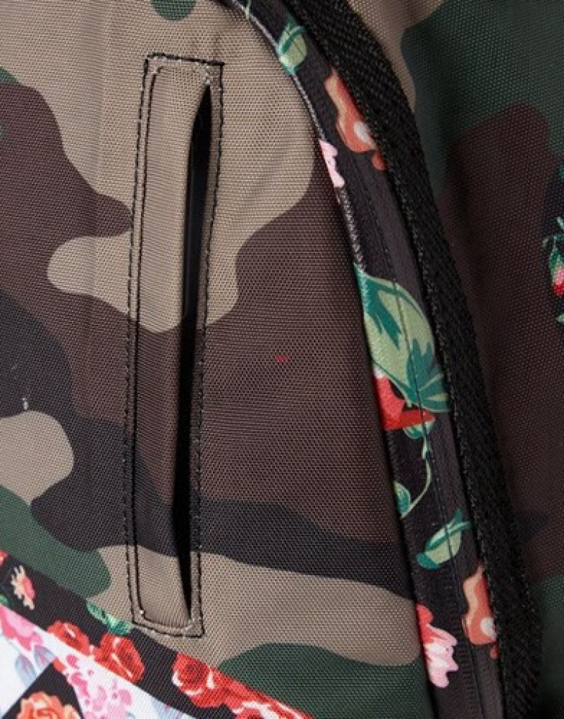 Camo Sprayground Grandma Shark (One Of One) Backpacks | 10465-OJVX