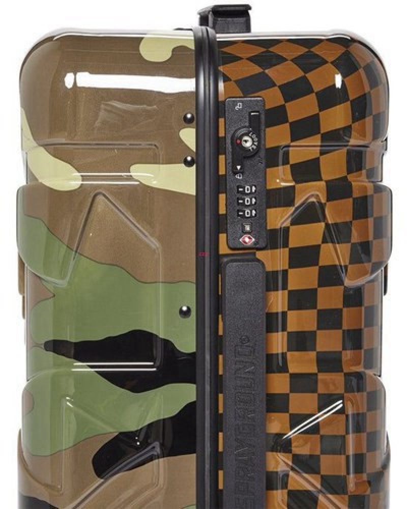 Camo Sprayground Jungle Paris 21.5 Carry-on Sharkitecture Luggage | 13945-JYQW