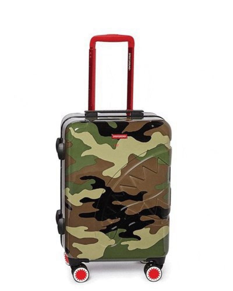 Camo Sprayground Jungle Paris 21.5 Carry-on Sharkitecture Luggage | 13945-JYQW