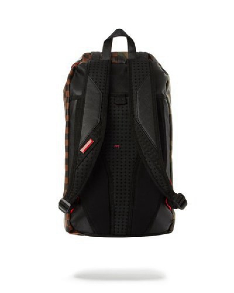 Camo Sprayground Jungle Paris Hills Backpacks | 71942-GVBY