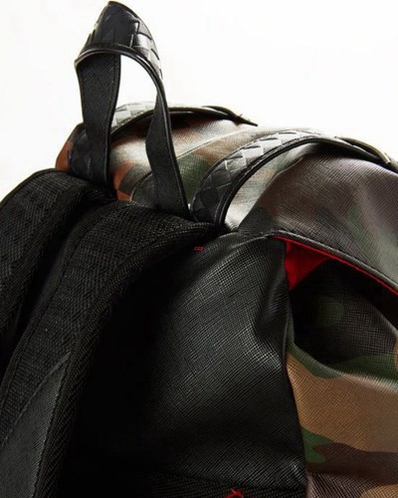 Camo Sprayground Jungle Paris Hills Backpacks | 71942-GVBY