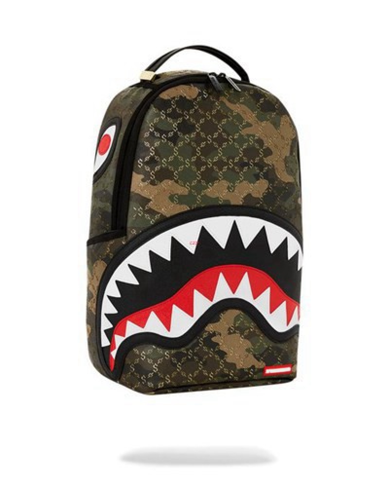 Camo Sprayground Lasers Blazin (Dlxv) Backpacks | 97413-SRCL