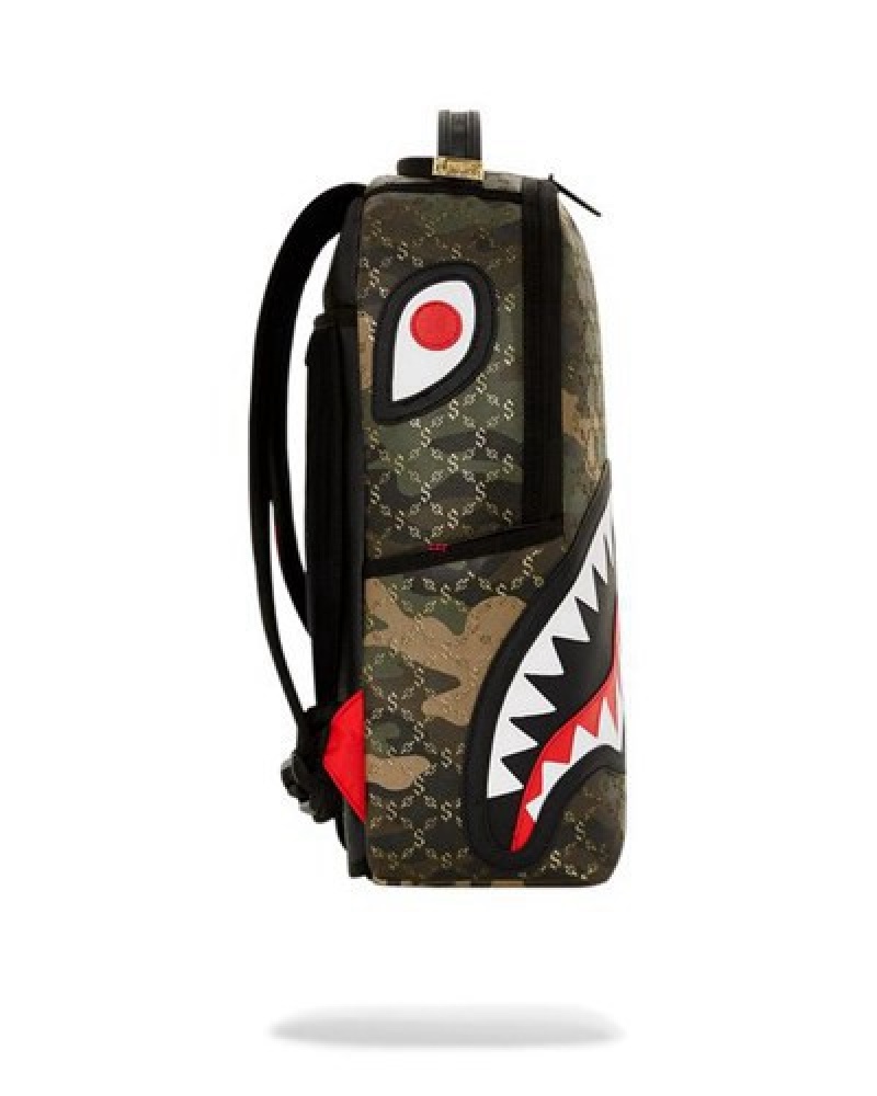 Camo Sprayground Lasers Blazin (Dlxv) Backpacks | 97413-SRCL