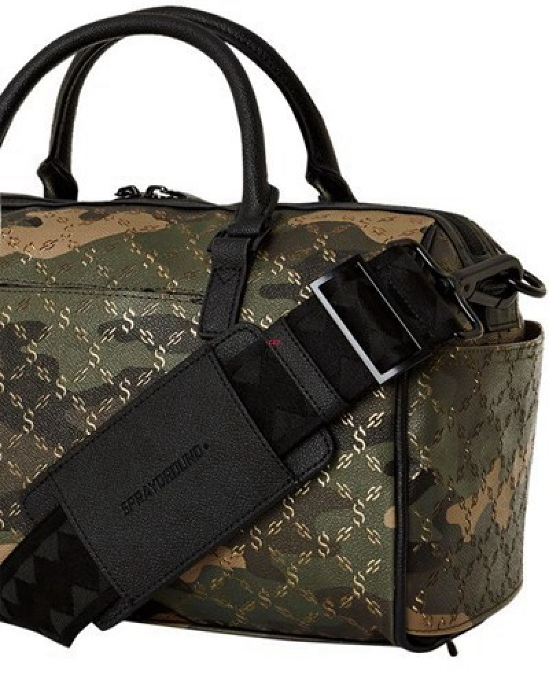 Camo Sprayground Lasers Blazin Mini Duffle Bags | 58973-EDKR