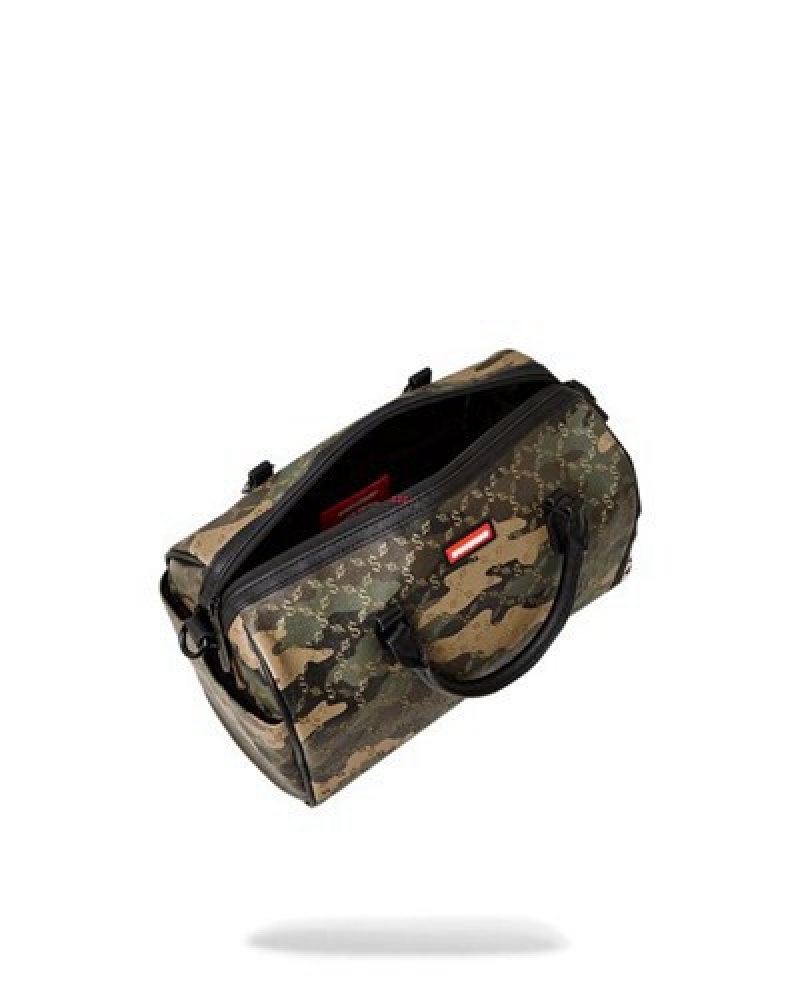 Camo Sprayground Lasers Blazin Mini Duffle Bags | 58973-EDKR