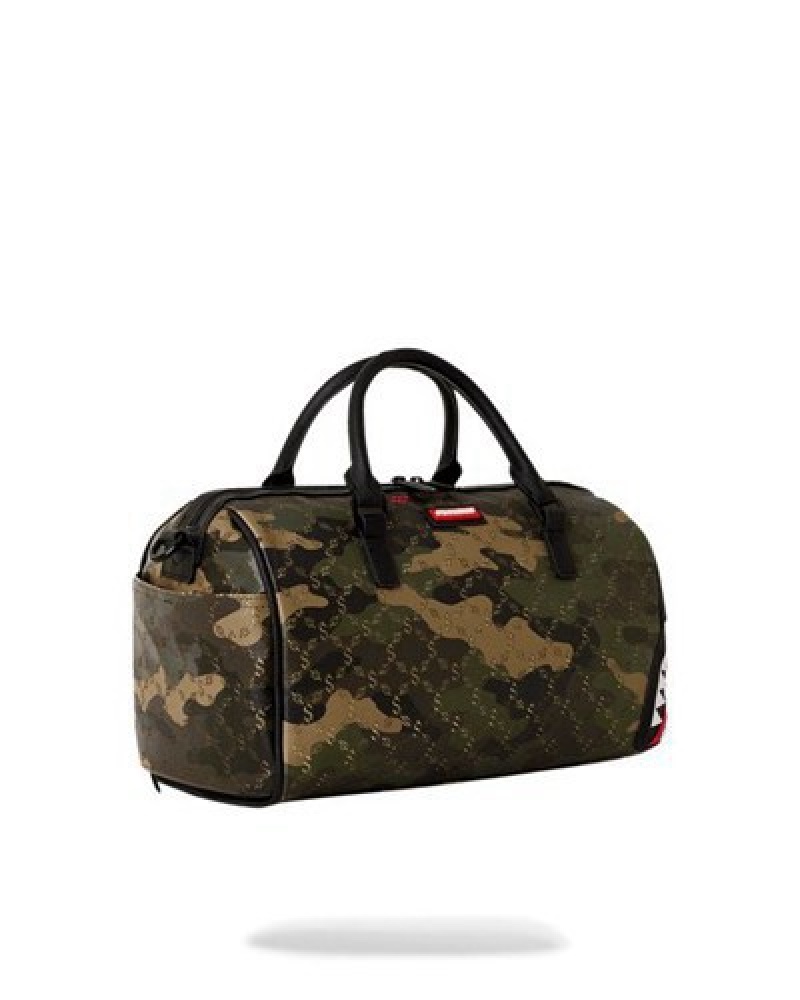 Camo Sprayground Lasers Blazin Mini Duffle Bags | 58973-EDKR