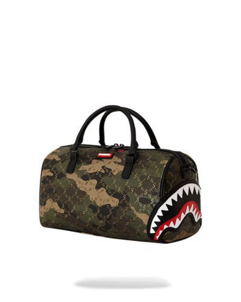 Camo Sprayground Lasers Blazin Mini Duffle Bags | 58973-EDKR