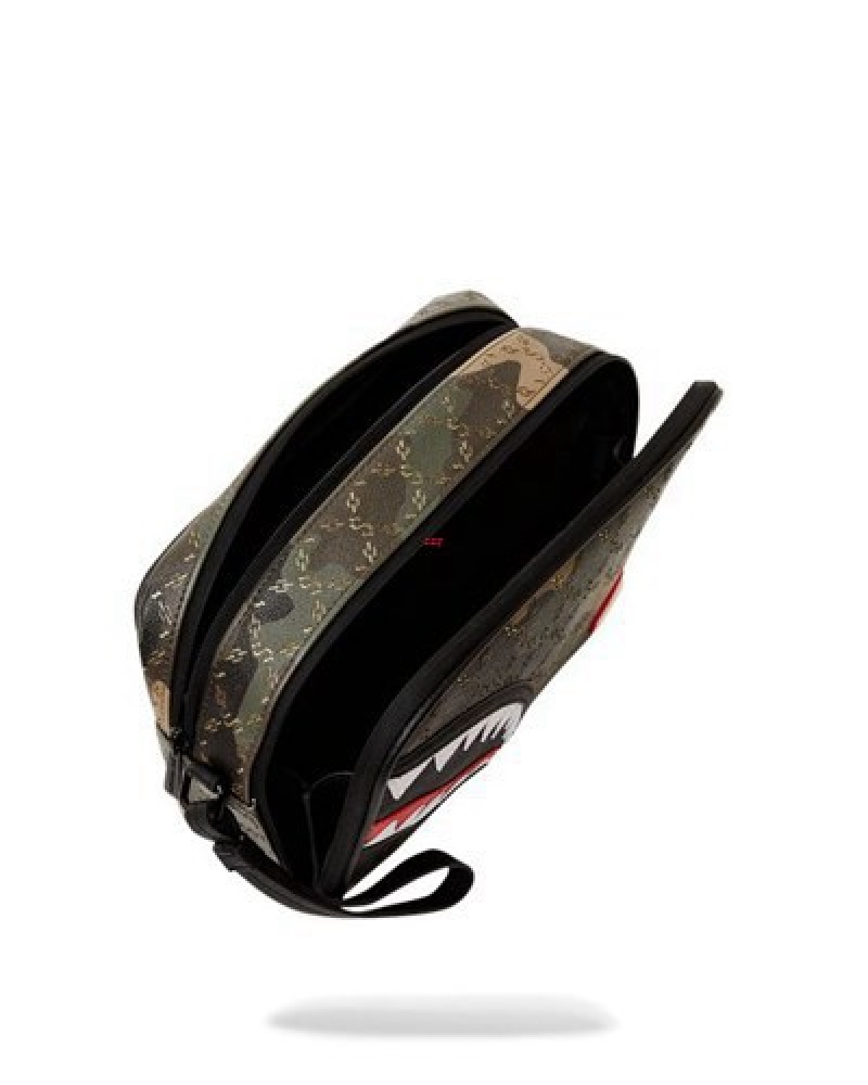 Camo Sprayground Lasers Blazin Toiletry Bags | 05136-LAUC