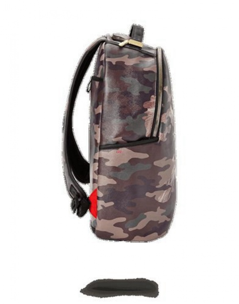 Camo Sprayground Lion Camo Backpacks | 43176-YLFS