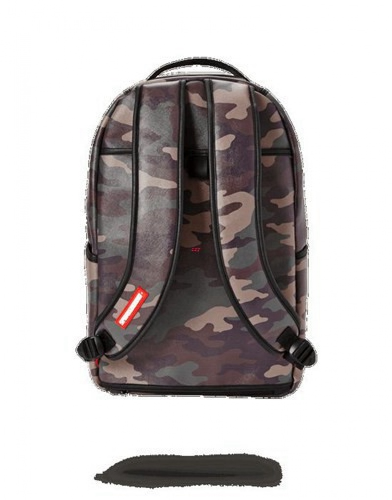 Camo Sprayground Lion Camo Backpacks | 43176-YLFS