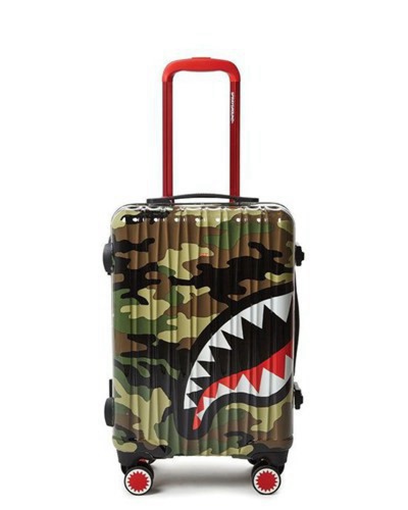 Camo Sprayground Sharknautics (Camo) 21.5 Carry-on Luggage | 25430-AGTK