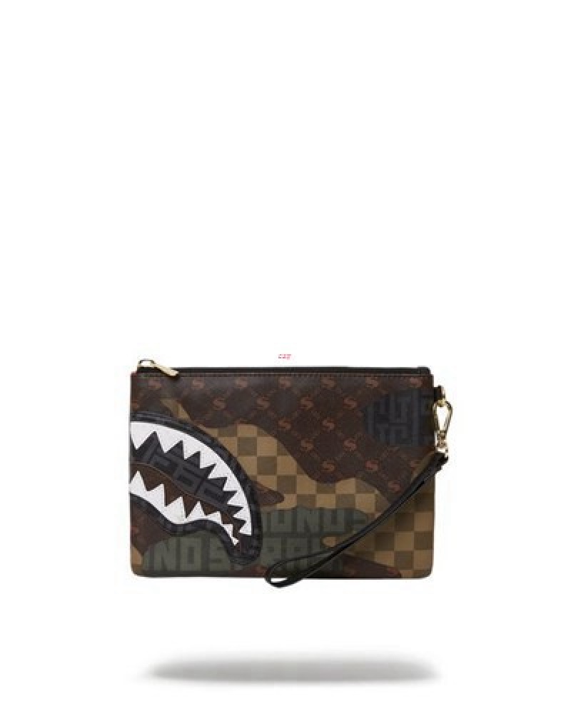 Camo Sprayground Stealth Mode Crossover Clutch Bag | 05187-KXZM