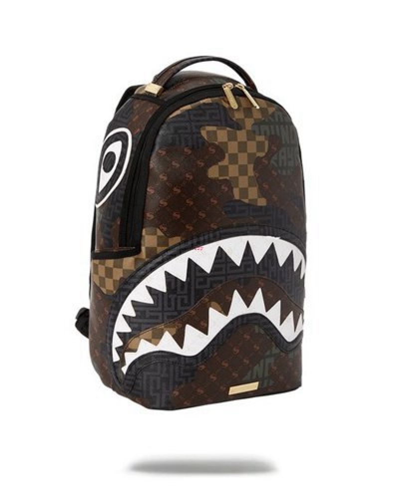 Camo Sprayground Stealth Mode (Dlxv) Backpacks | 15790-MDAT